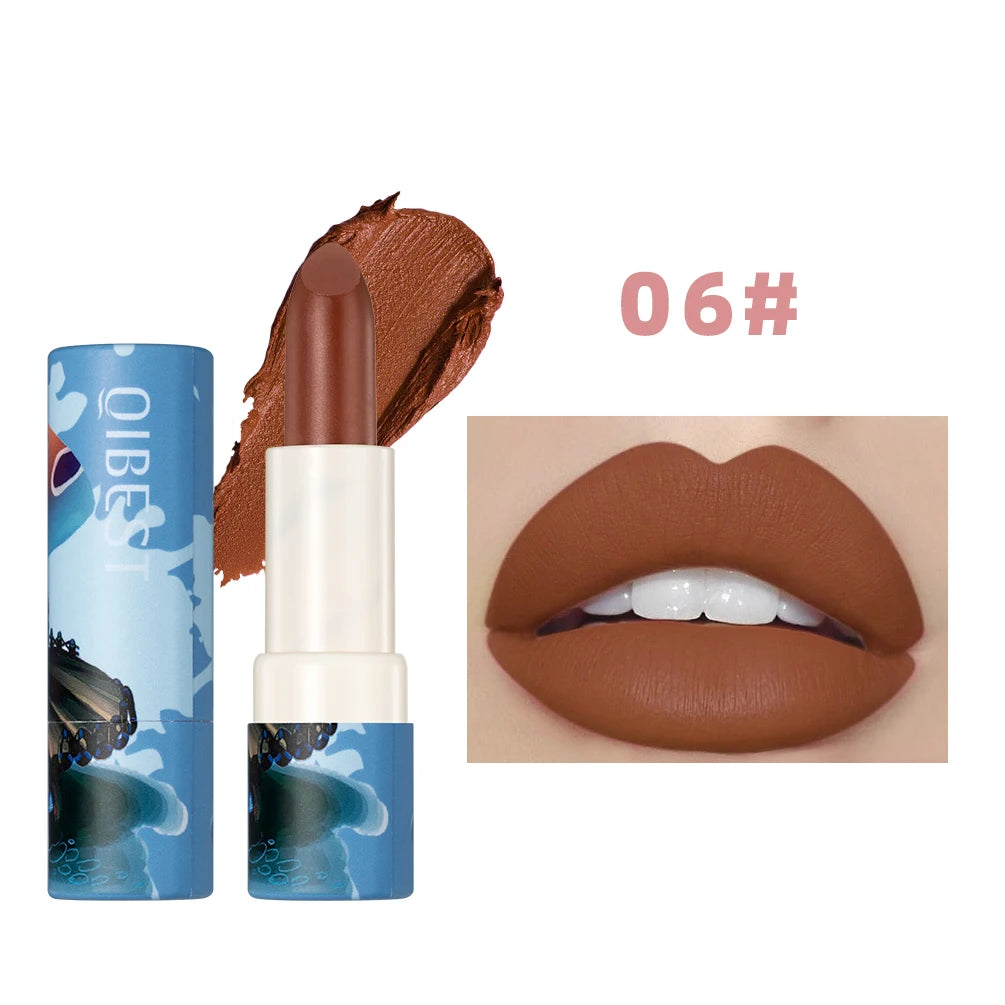 Rouge à lèvres Fantasy 6 couleurs en forme de champignon — maquillage longue tenue, rouge velours sexy, teinte pour les lèvres hydratante, gloss nude, cosmétique pour femmes.