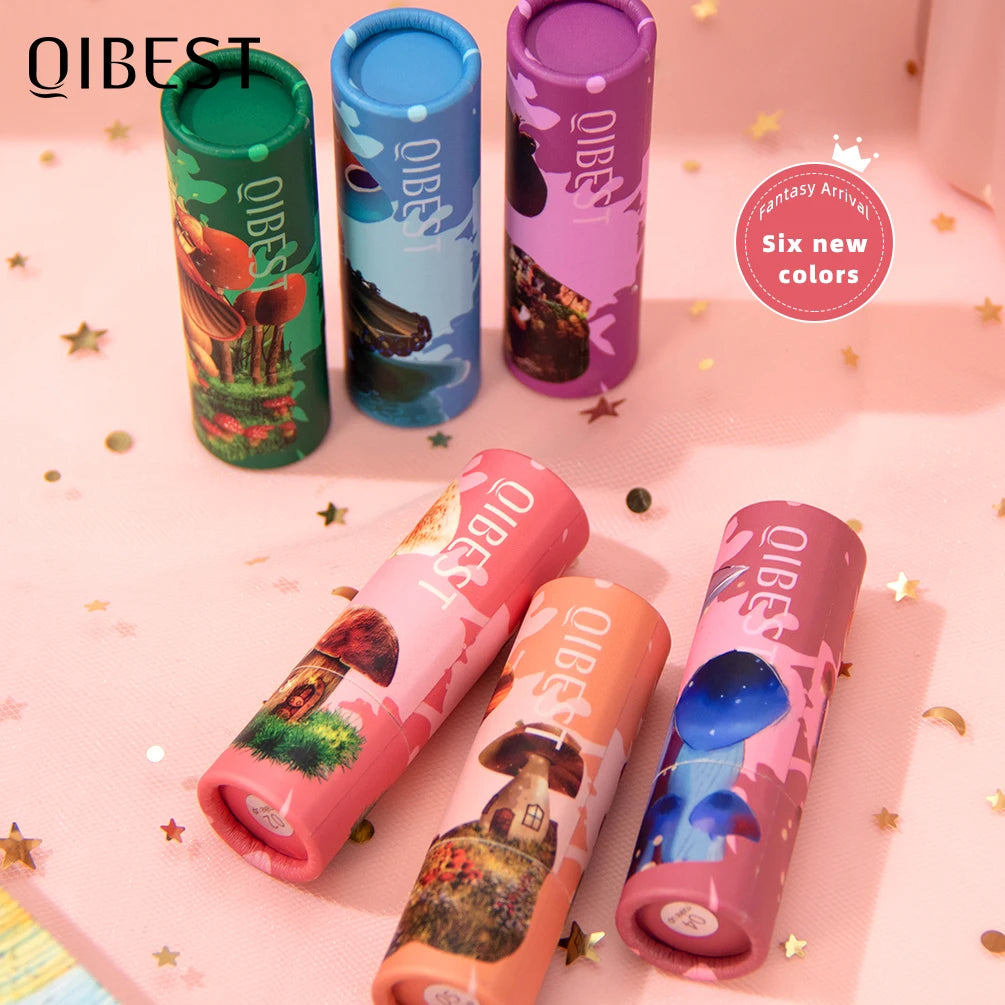Rouge à lèvres Fantasy 6 couleurs en forme de champignon — maquillage longue tenue, rouge velours sexy, teinte pour les lèvres hydratante, gloss nude, cosmétique pour femmes.