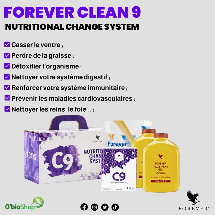 Forever C9 – Programme Détox et Perte de Poids en 9 Jours